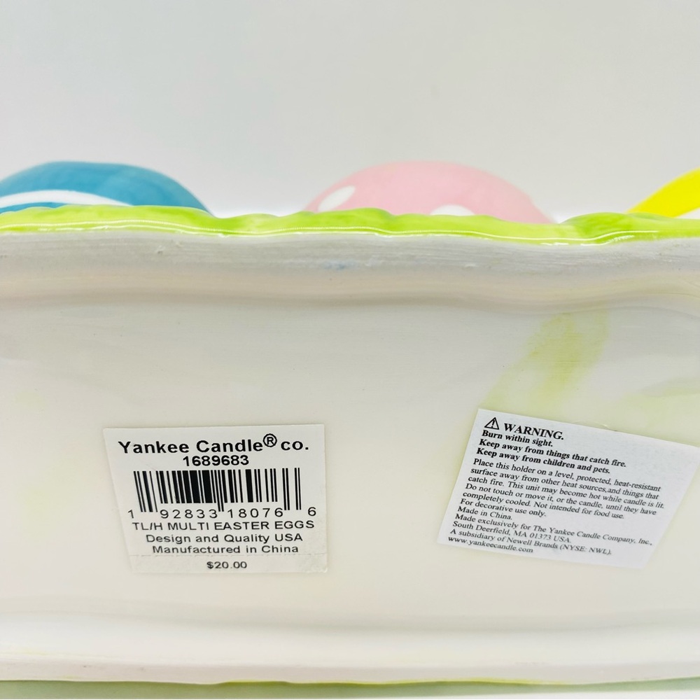 Yankee Candle Easter Egg Bunny Tealight Holder Bunnies Spring Pink Yellow Blue - Picture 9 of 14